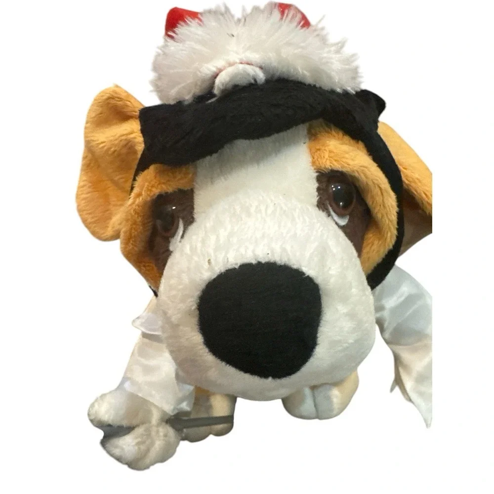 Christmas Elvis Presley Singing & Motion Plush Dog Here Comes Santa Clause Works